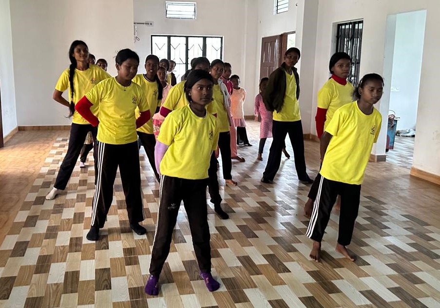 Dance performance by students