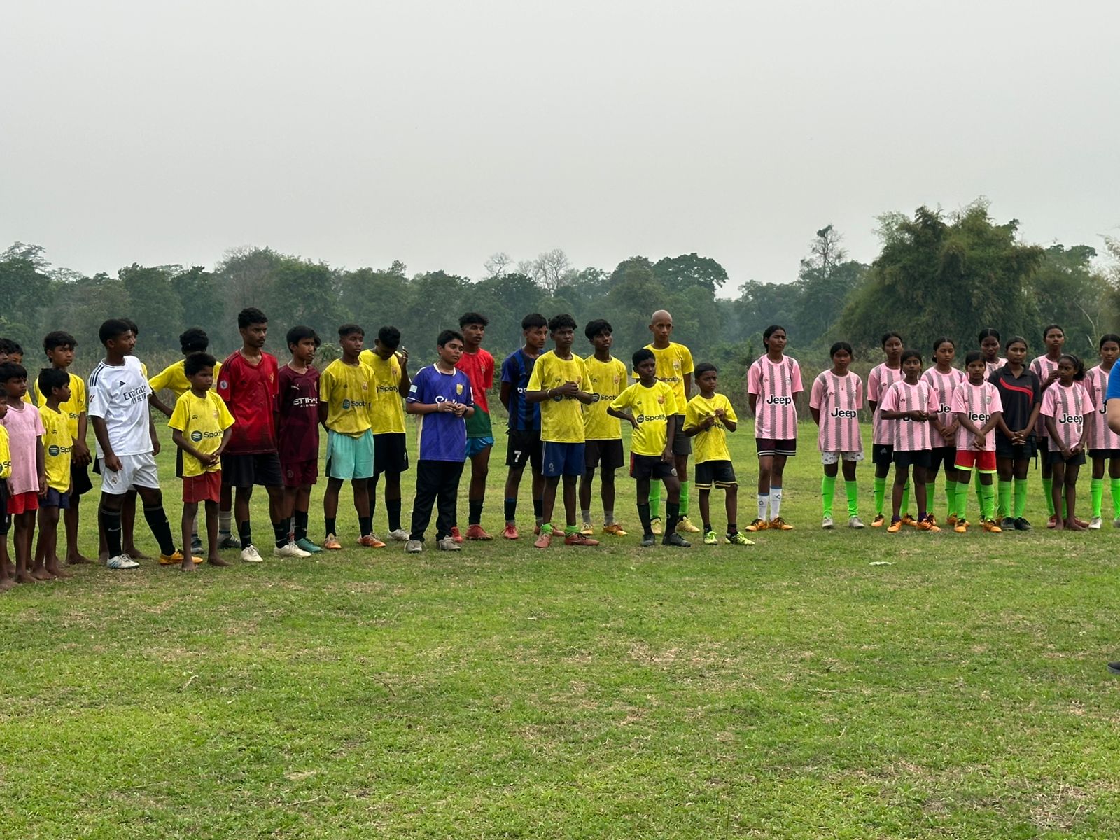 Football training at Mandabari